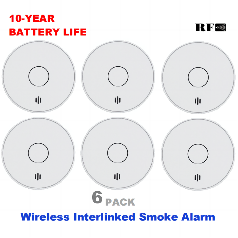Smoke Detector Interconnected - Alarm Asap Nirkabel Terhubung 10 Tahun