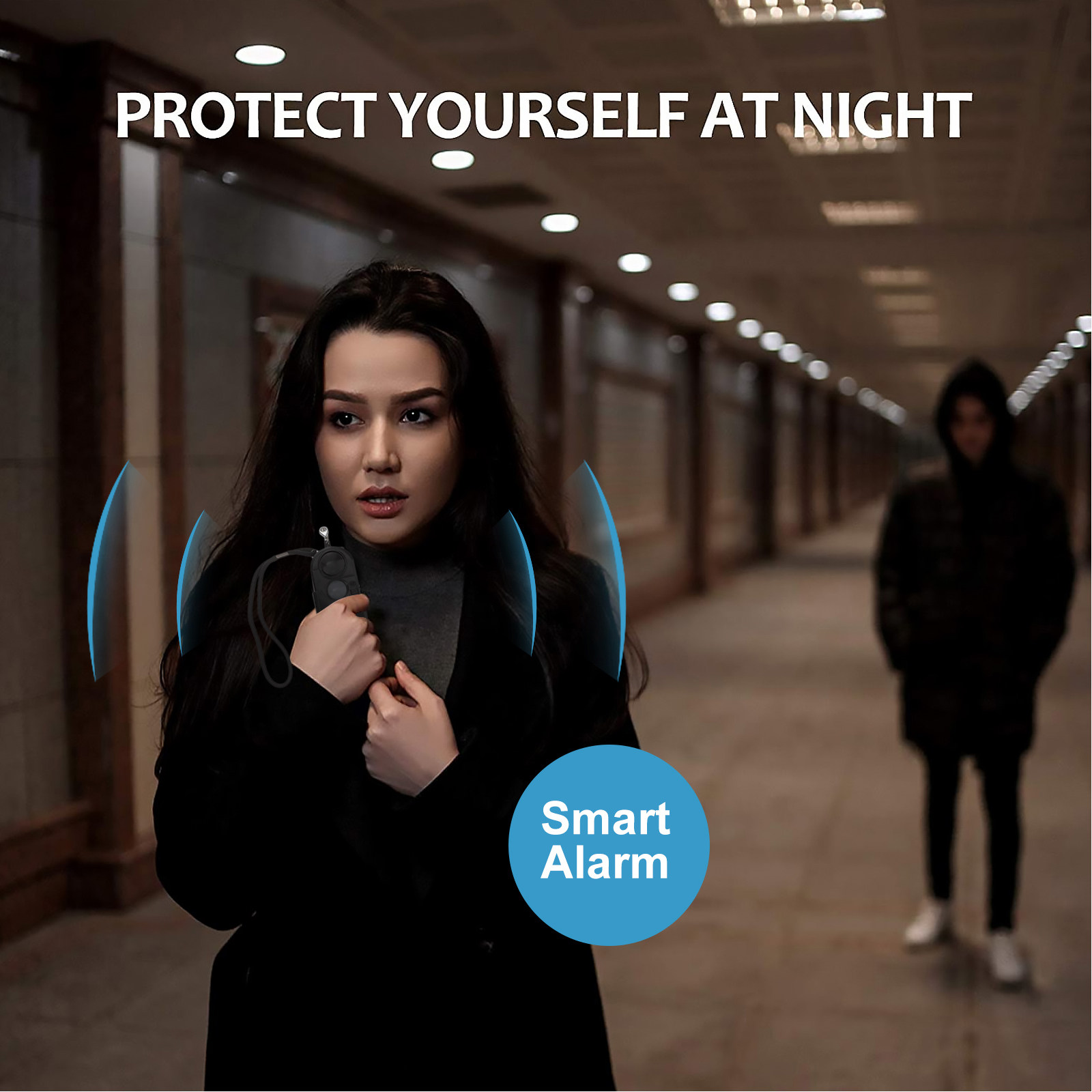 Personal Alarm Keychain - Gantungan Kunci Alarm Pribadi Fungsi Ganda