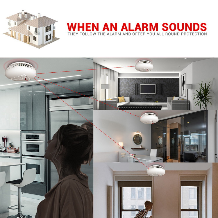 Australia, Eropa, alarm asap t - Smoke Detector Interconnected ulasan dan harga