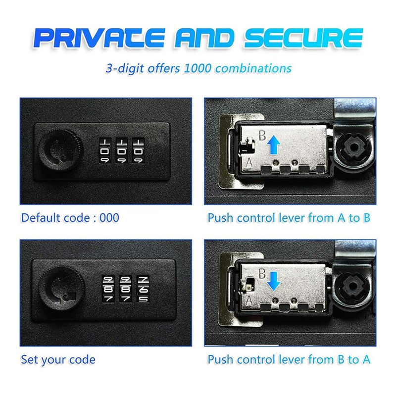 A92Z Kabinet Kunci Kombinasi 2 - Lockbox Key Secure ulasan dan harga