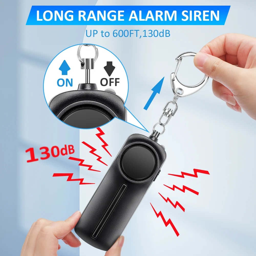 Alarm Pertahanan Diri 130dB Al - Personal Alarm Keychain ulasan dan harga