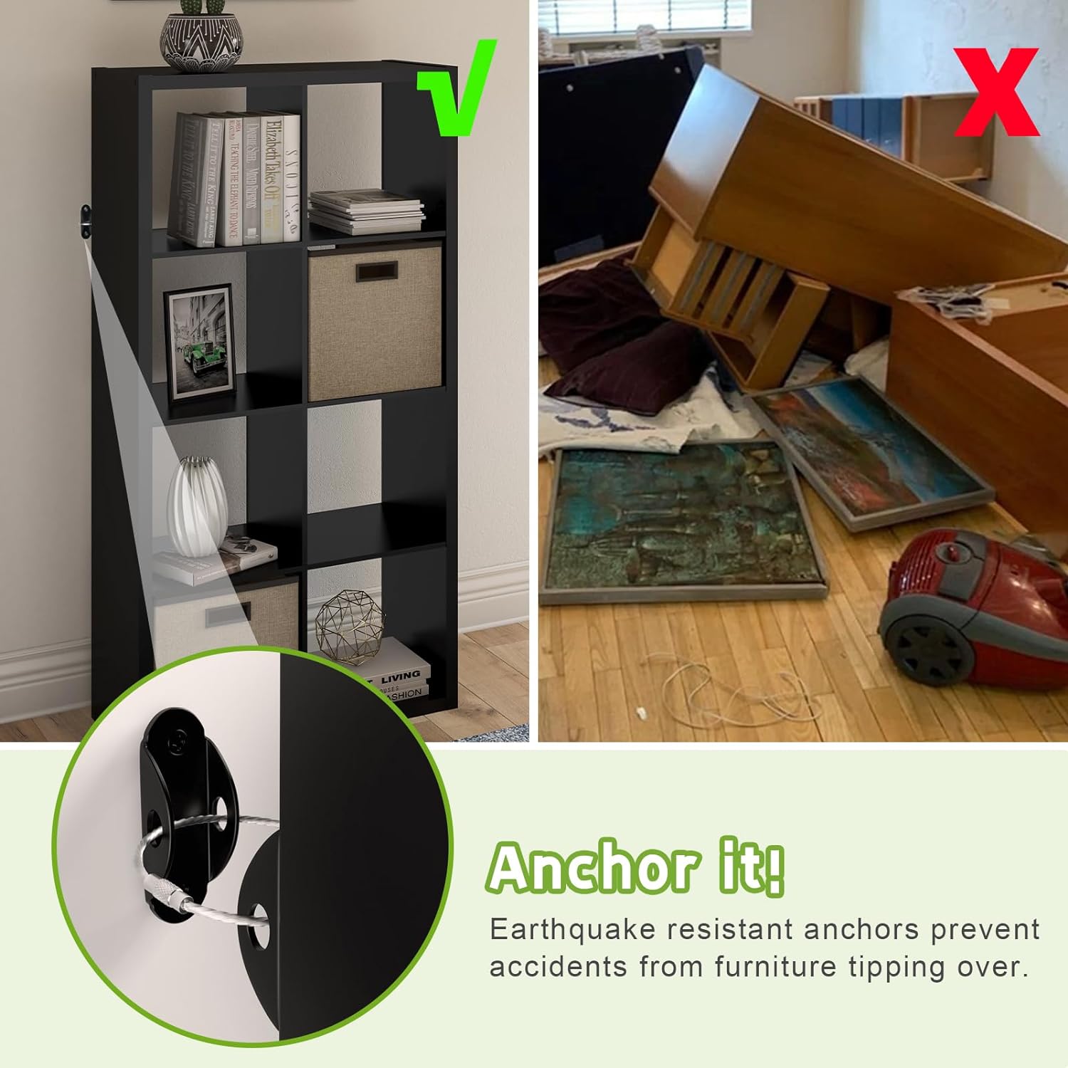 Tali furnitur jangkar untuk pe - Earthquake Anchor Strap ulasan dan harga